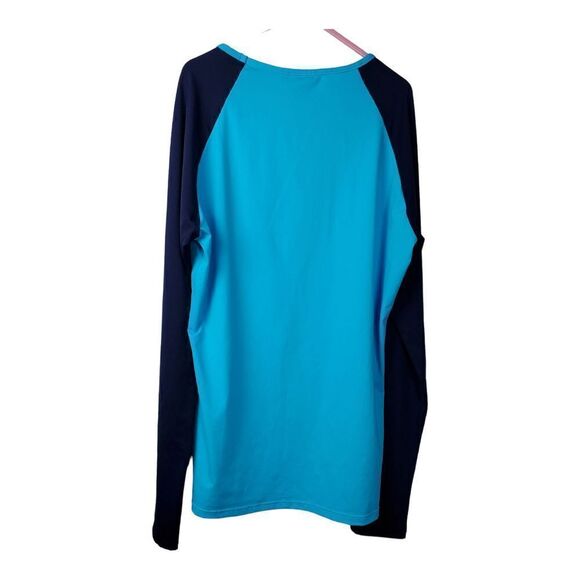 New Tommy Bahama Rashguard Boy's Size Medium Swim Long Sleeve Blue Aqua Pool - Picture 4 of 8
